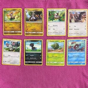 8 Pokemon Trading Cards Feom Crimson Invasion